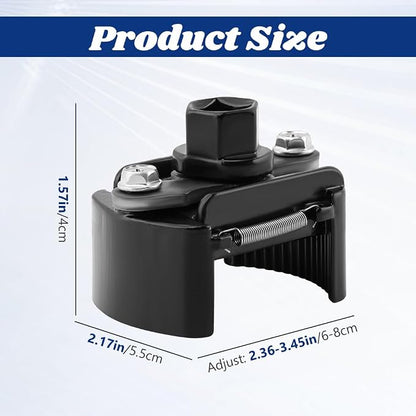 Professional 2-Jaw Spring-Loaded Oil Filter Wrench, 2-3/8 to 3-1/8 Inch - Image 7