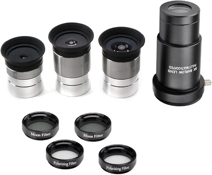 Complete Telescope Eyepiece Set by STARBOOSA