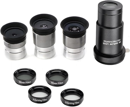 Complete Telescope Eyepiece Set by STARBOOSA