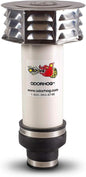 OdorHog Metal Cap Clamp On Vent Stack Pipe Filter 2", Removes Outdoor Septic by OdorHog-StoptheStink
