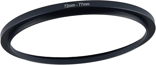 72mm to 77mm Step-up Adapter Rings Filter Adapter Black Metal Step Down Filter by Unknown