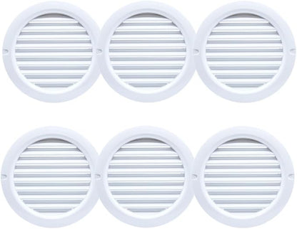 VENTS-US - 4" White Round Plastic Vent Cover - Compatible with 4 Inch Diameter - Image 5
