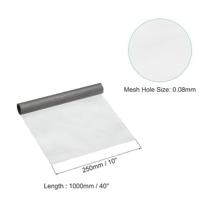 PATIKIL 40" L x 10" W Woven Wire Mesh, 200 Mesh 316L Stainless Steel Air Vent - Image 2