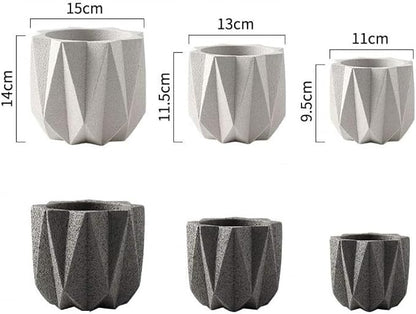 Outdoor Succulent Plantpot Cactus Plant Container Cement Flowerpot Container - Image 3