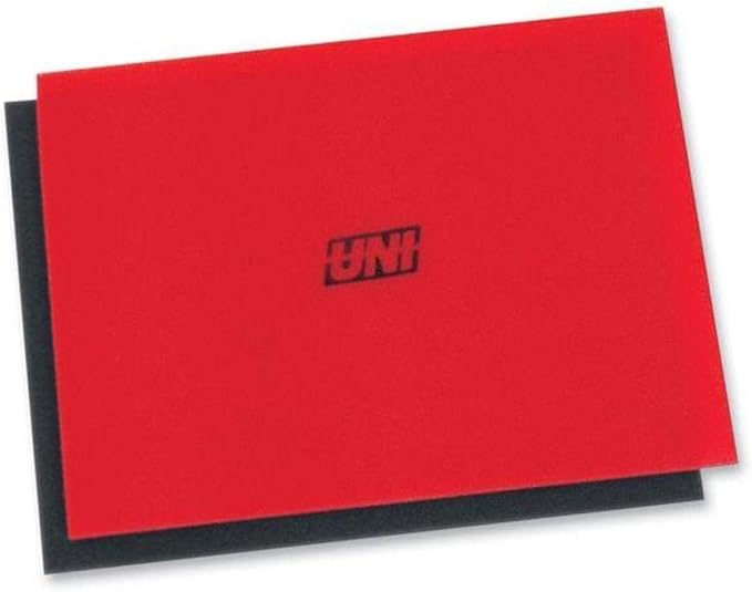 Uni Filter Bulk Coarse Foam Filter - 12in. x 16in.x 3/8in. - Red by uni