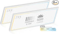 NUWATT 2 Pack, 2x4 LED Flat Panel Light, 120-277V, 3CCT 3000K/4000K/5000K Selectable, 5500LM, 50W, Internal Driver, Dimmable 0-10V, 2 x 4 FT Surface Mount LED Panel, 1 Inch Thin 2x4 Ceiling Light