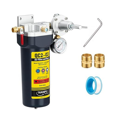 NANPU QC2 1/4" NPT Desiccant Air Dryer by NANPU