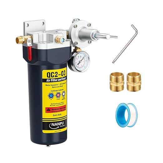 NANPU QC2 1/2" NPT Desiccant Air Dryer by NANPU