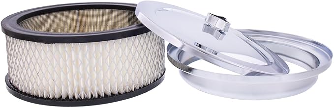 United Pacific S1106 Chrome 6 ⅜ inch Air Cleaner Assembly, Low Profile - Image 6