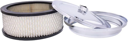 United Pacific S1106 Chrome 6 ⅜ inch Air Cleaner Assembly, Low Profile - Image 6