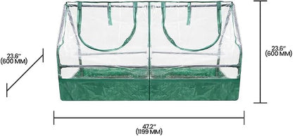 Zenport SH3212A+BTP Garden Raised Bed and Cold Frame Greenhouse Cloche - Image 4