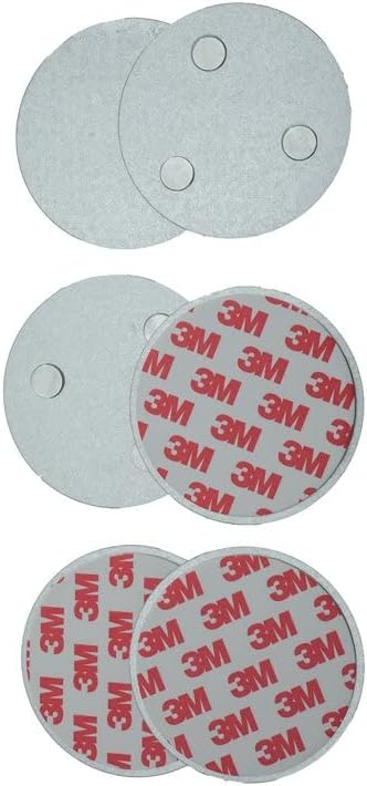 meioro Magnetic Smoke Detector Installation Tool,Quick and Easy Fastening Ceiling Mounted Kit for Smoke Alarm Ø 70mm,No Need Drill 10 Seconds Install Smoke Sensors(4 pcs)