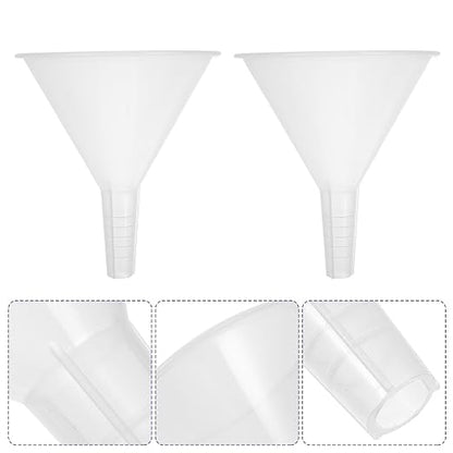 Veemoon 5pcs 100mm Plastic Scientific Triangle Funnels, Laboratory Pp Filling - Image 8