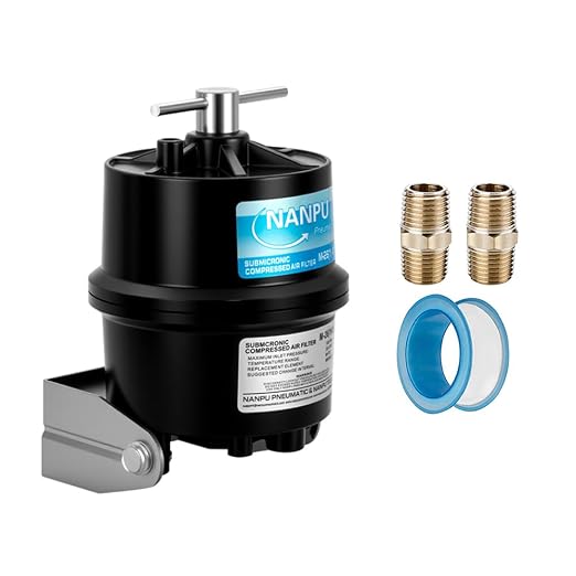 NANPU 1/4" NPT Sub-Micronic Compressed Air Filter Kit – 0.01 Micron Filtration by NANPU