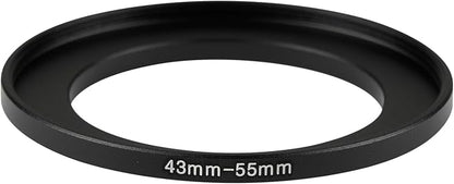 43-55mm Metal Step-Up Ring Adapter Compatible - Image 3