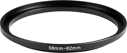 58-62mm Metal Step-Up/Down Ring Adapter Compatible - Image 2
