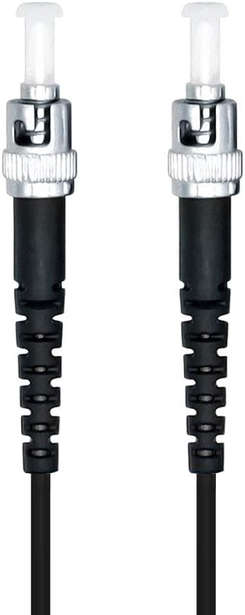 Jeirdus 20M ST to ST Outdoor Armored Simplex 9/125 SM Fiber Optic Cable Jumper Optical Patch Cord Singlemode 20Meters 65ft ST-ST