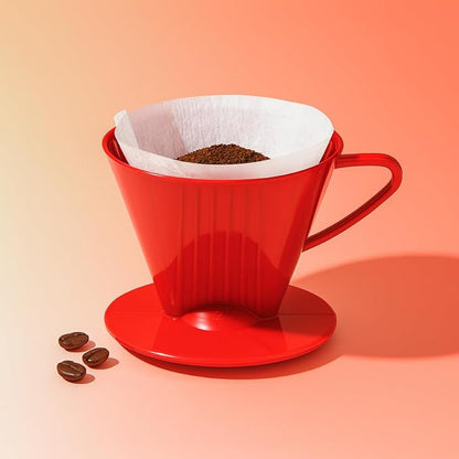 Fino Pour-Over Coffee Brewing Filter Cone, Number 2-Size, Brews 2 to 6-Cups - Image 5