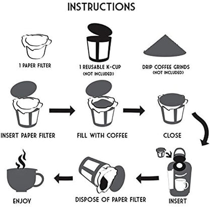 Pro Mael Disposable K Cup Filters, Coffee Filter Paper - Image 9