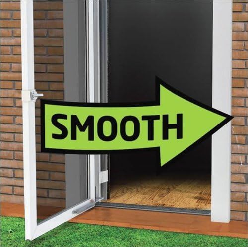 GREENSTAR Touch 'n Hold Smooth - Dual Door Closer System - Heavy Duty - for (Medium and Heavy Weight) Storm, Screen, & Security Doors - New Doors or Replacement for Previous Units (White)