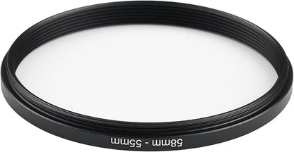 58mm to 55mm Step-Down Ring Filter Adapter, Metal Ring Step-Down Rings Adapter - Image 3