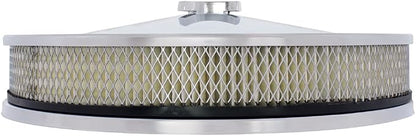 United Pacific S1108 14" Chrome Round Air Cleaner Assembly - Image 2