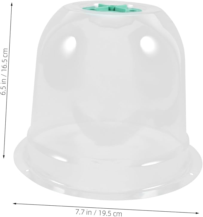 2pcs Small Garden Cloche Clear Plastic Humidity Domes - Image 2