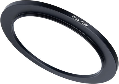 67mm to 82mm Step-up Adapter Rings Filter Adapter Black Metal Step Down Filter by Unknown