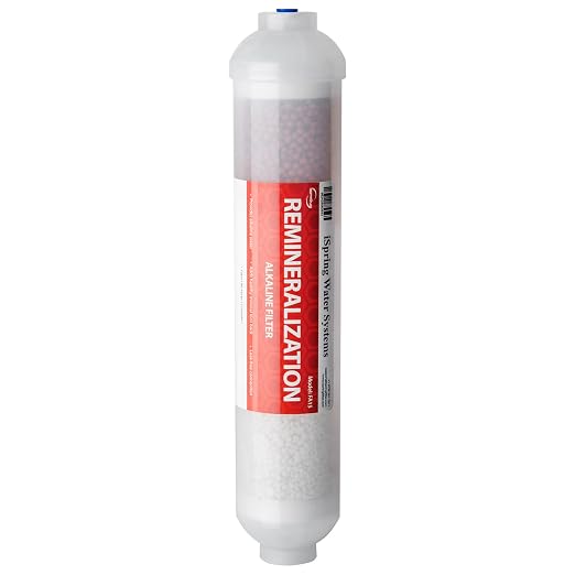 iSpring FA15 Alkaline Inline Water Filter Cartridge, 10” x 2” by iSpring