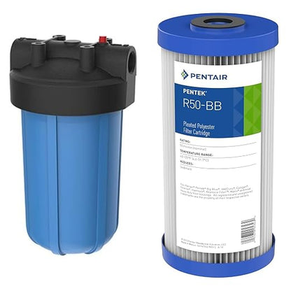 Pentair Pentek Big Blue Filter Housing and Sediment Water Filter Bundle | R50-BB by PENTAIRPENTEK