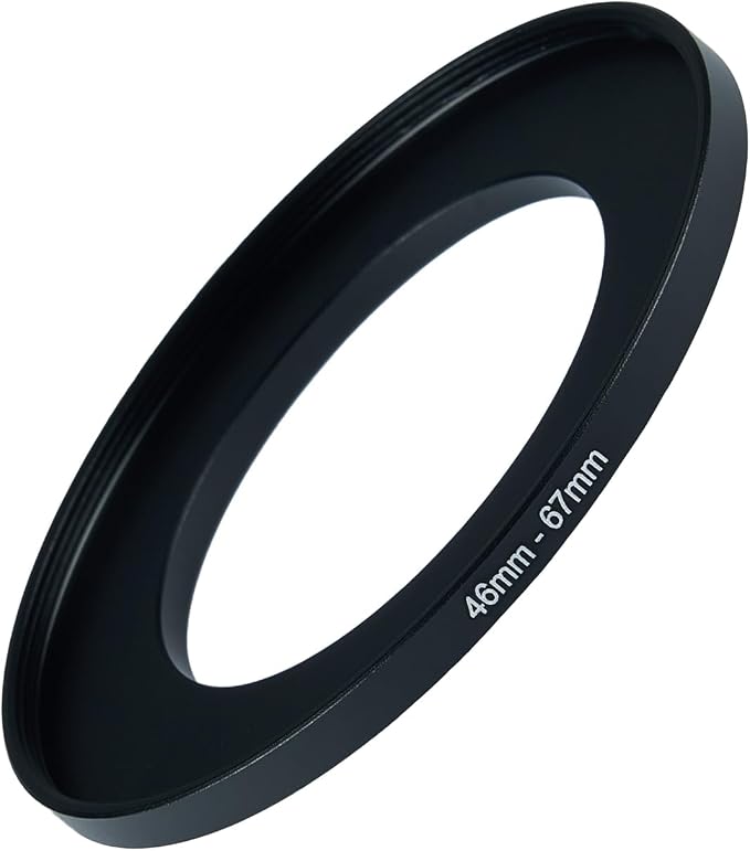 46mm to 67mm Step-up Adapter Rings Filter Adapter Black Metal Step Down Filter by Unknown