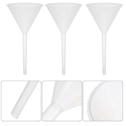 Veemoon 10pcs 90mm Plastic Triangle Funnels Pp Laboratory Filling Funnels - Image 8