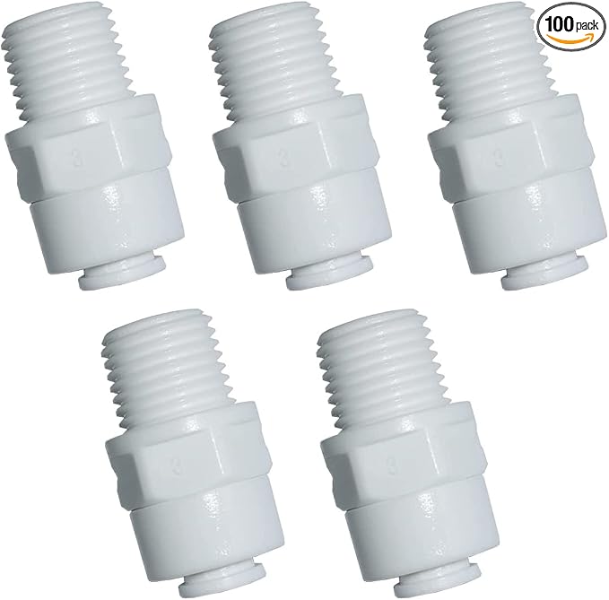 YZM Straight Male Thread Adapter 1/4" Male x 1/4" OD Tube Quick Connector by YZMSZ