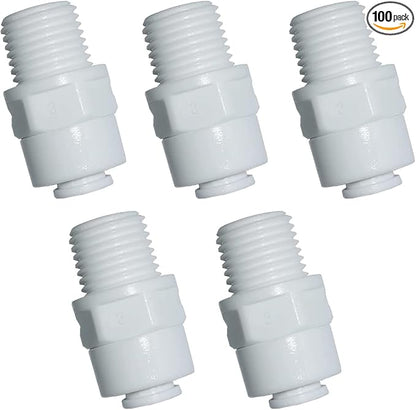 YZM Straight Male Thread Adapter 1/4" Male x 1/4" OD Tube Quick Connector by YZMSZ