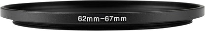 62-67mm Metal Step-Up/Down Ring Adapter Compatible - Image 3