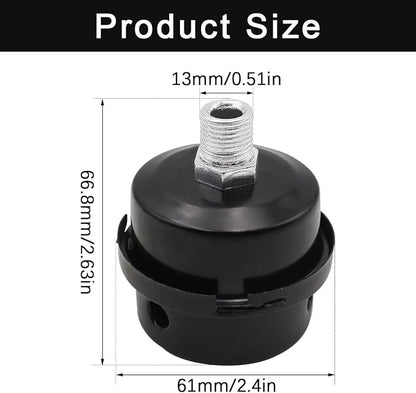 2 pcs 3/8" Thread Air Compressor Silencer, Air Compressor Intake Filter Sound - Image 5