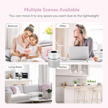 MEGAWISE EPI810 Air Purifier forLarge Room, 215 sq ft Coverage, Real-Time Air - Image 5