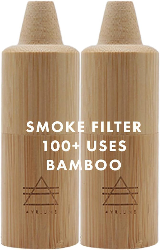 Personal Bamboo Smoke Air Filter 2 Pack by Ayrlume