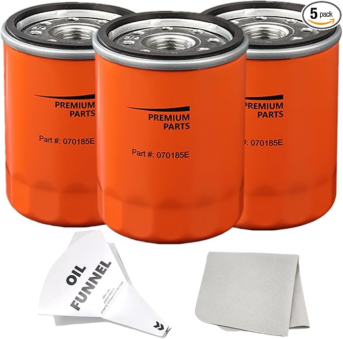 070185E Oil Filters with Paper Funnel Oil Wipe by Gewxgzo