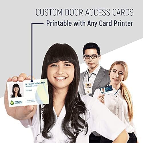 Custom Programmed Door Access Cards Prox - Compatilbe with 26 bit H10301 Format HID 1386 ISOProx II (500)