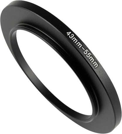 43-55mm Metal Step-Up Ring Adapter Compatible by Unknown