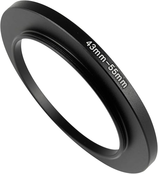 43-55mm Metal Step-Up Ring Adapter Compatible by Unknown