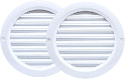 VENTS-US - 4" White Round Plastic Vent Cover - Compatible with 4 Inch Diameter - Image 7