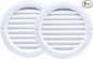 VENTS-US - 4" White Round Plastic Vent Cover - Compatible with 4 Inch Diameter by VENTS-US