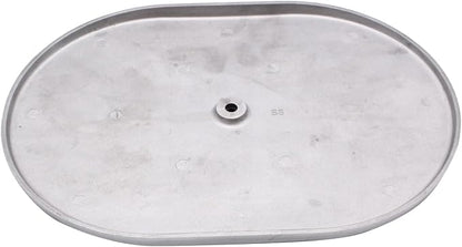 1 Set SHLPDFM Air Cleaner Polished Aluminum Silver 12"" Oval Full Finned Air - Image 4