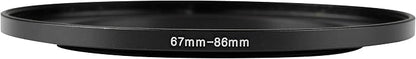 67-86mm Metal Step-Up/Down Ring Adapter Compatible - Image 2