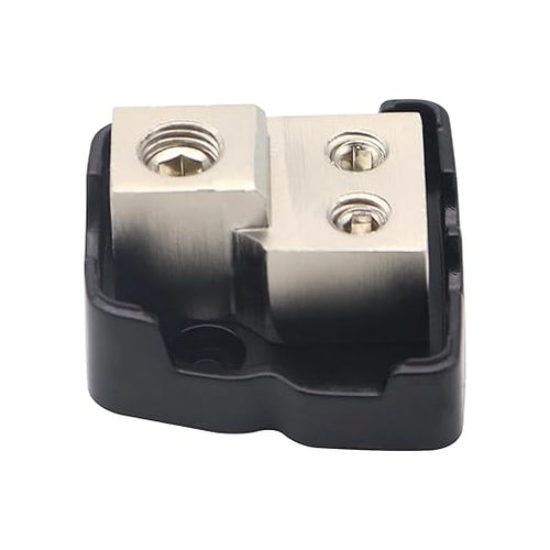 2Way Power Distribution Block 4AWG / 8AWG in 8 AWG Out Car Amplifier Audio Amp Splitter 2PCS