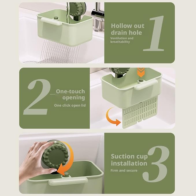 2Pcs Kitchen Sink Strainer Drainer Basket - Image 9