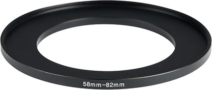 58-82mm Metal Step-Up/Down Ring Adapter Compatible - Image 2