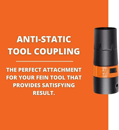 Fein Anti-Static Tool Collar for 35mm Hose to 38mm Power Tool Connection - Image 2